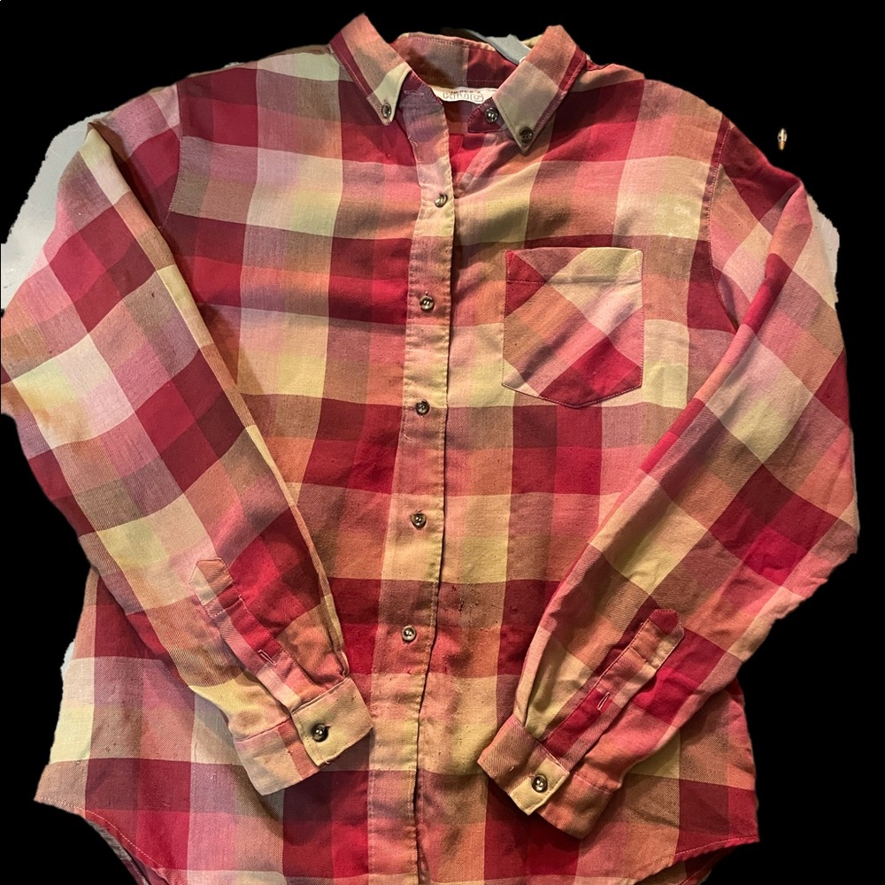 Here’s a hug for you plaid long sleeve shirt